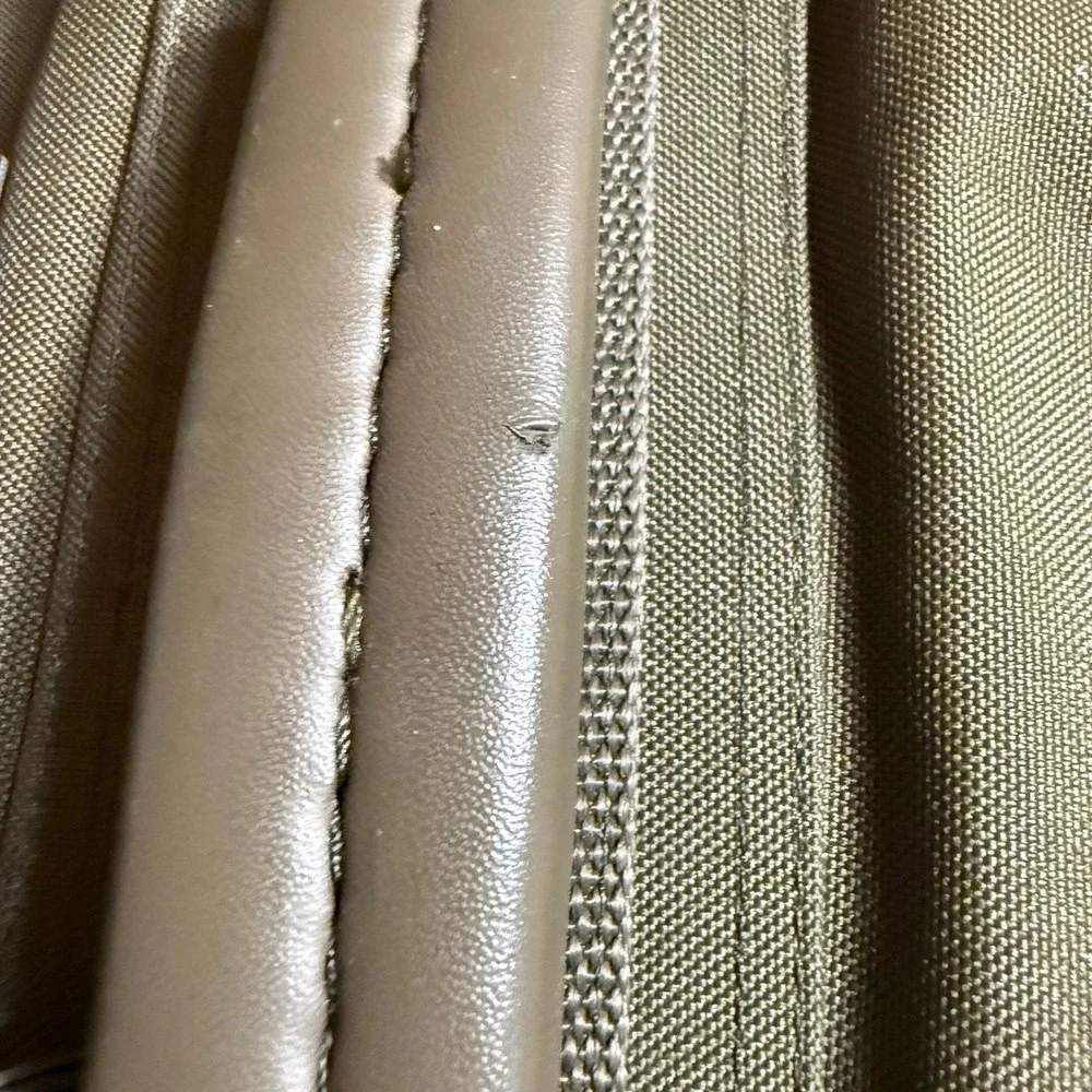 Pierre Cardin vtg Olive Green Nylon Garment Bag Travel Suit Carrier H Rosenfeld‎
